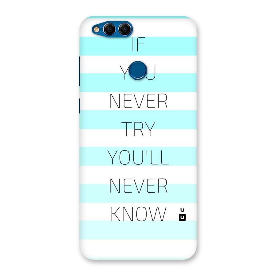 Try Know Back Case for Honor 7X