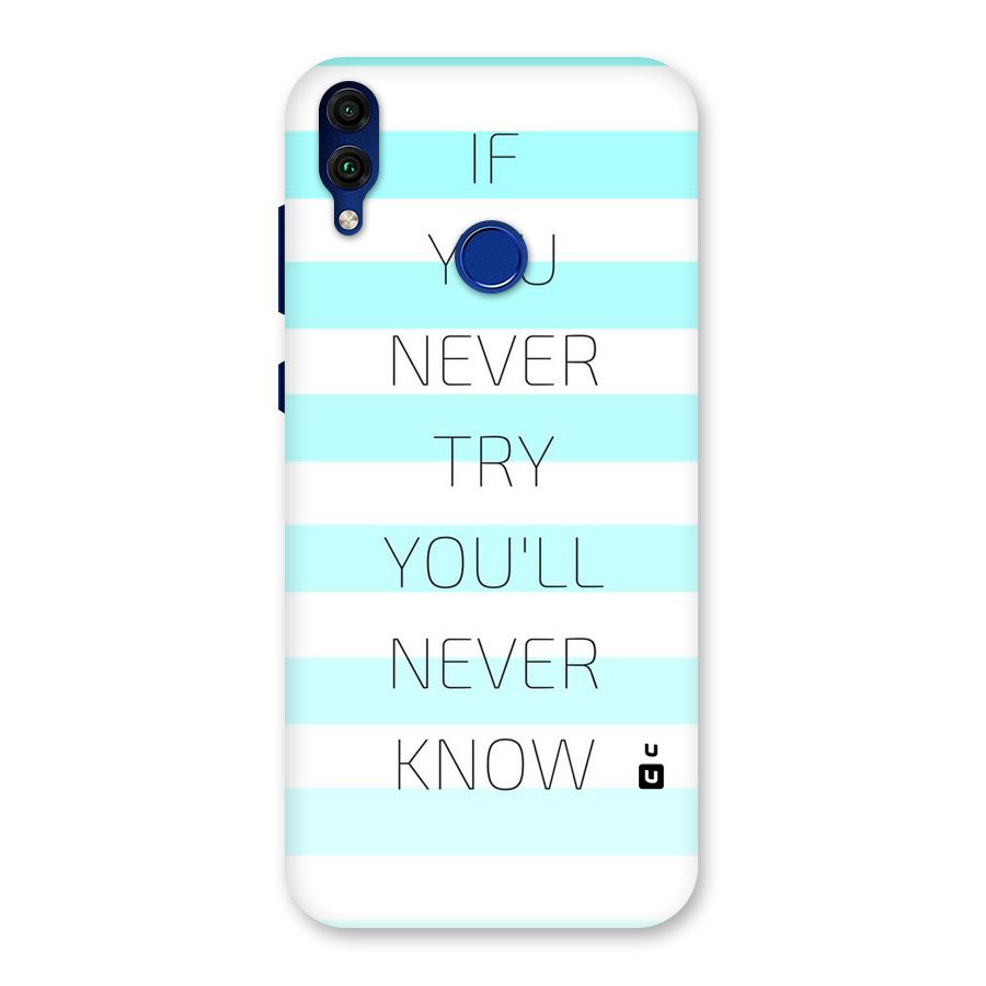 Try Know Back Case for Honor 8C