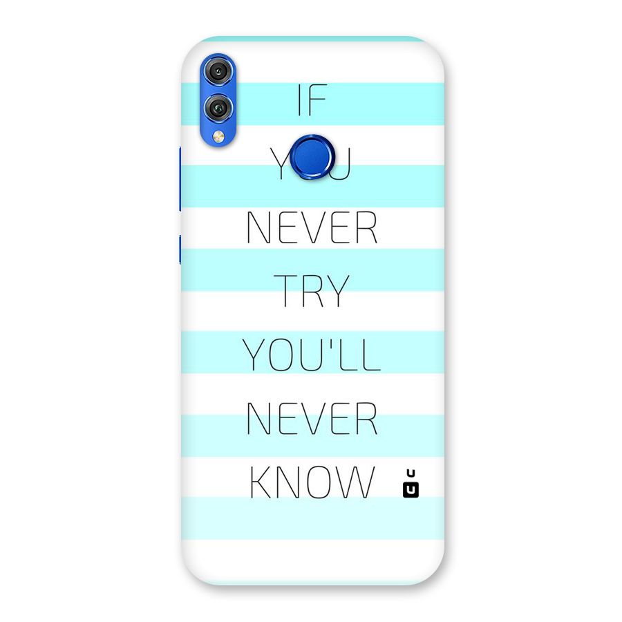 Try Know Back Case for Honor 8X