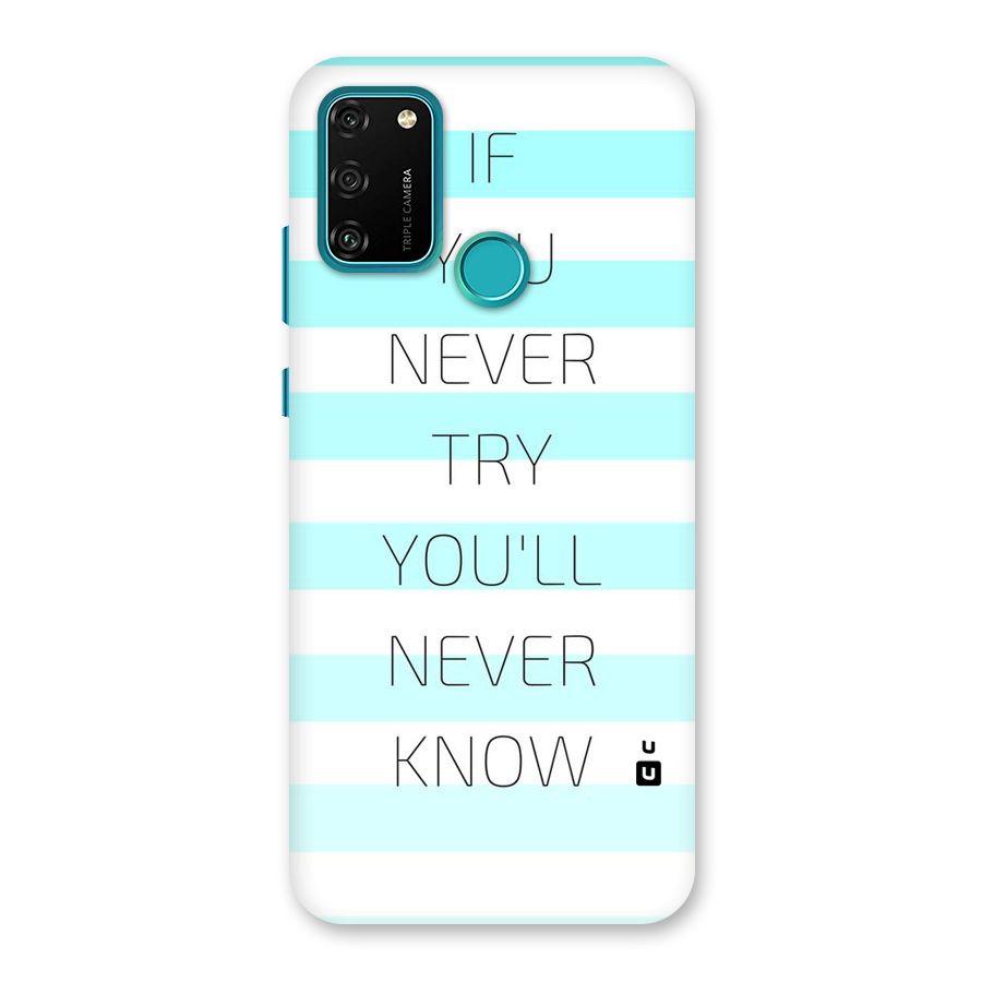 Try Know Back Case for Honor 9A