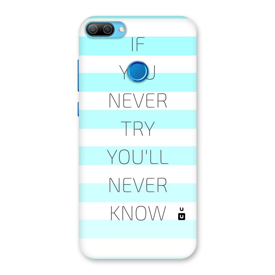 Try Know Back Case for Honor 9N