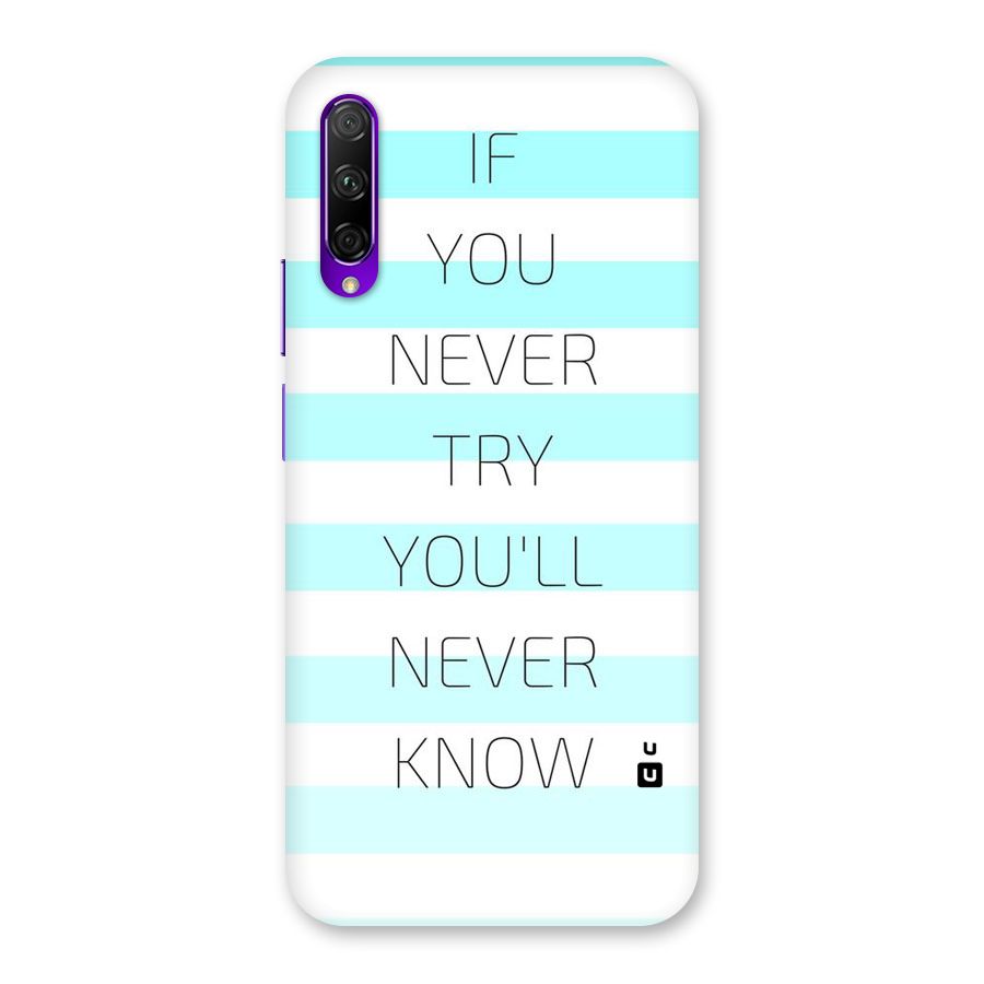 Try Know Back Case for Honor 9X Pro