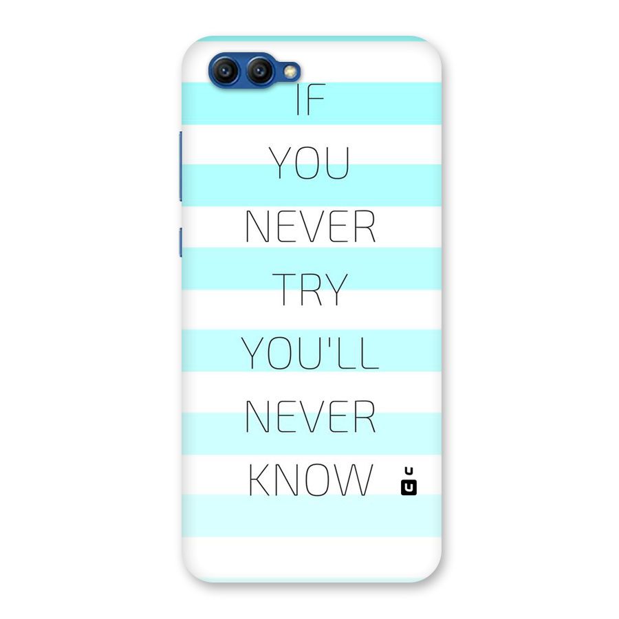 Try Know Back Case for Honor View 10