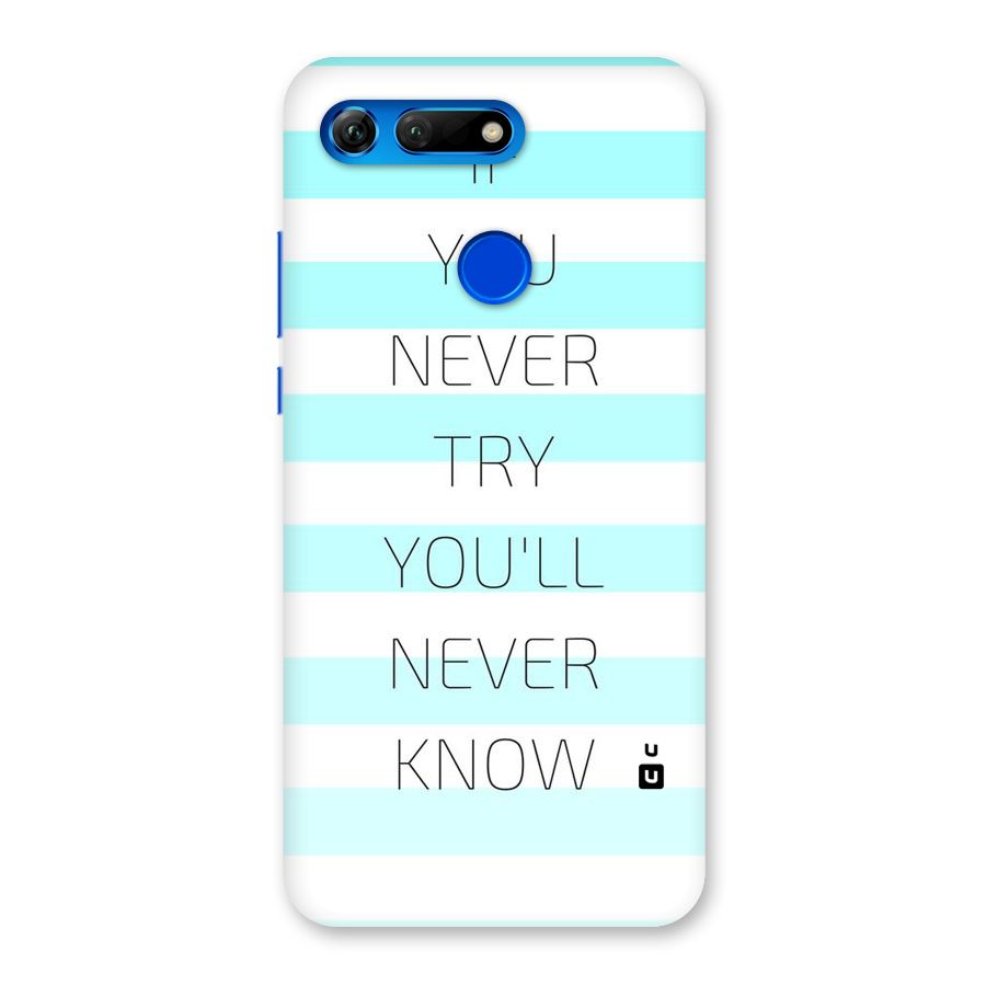 Try Know Back Case for Honor View 20