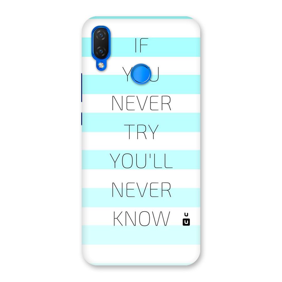 Try Know Back Case for Huawei P Smart+