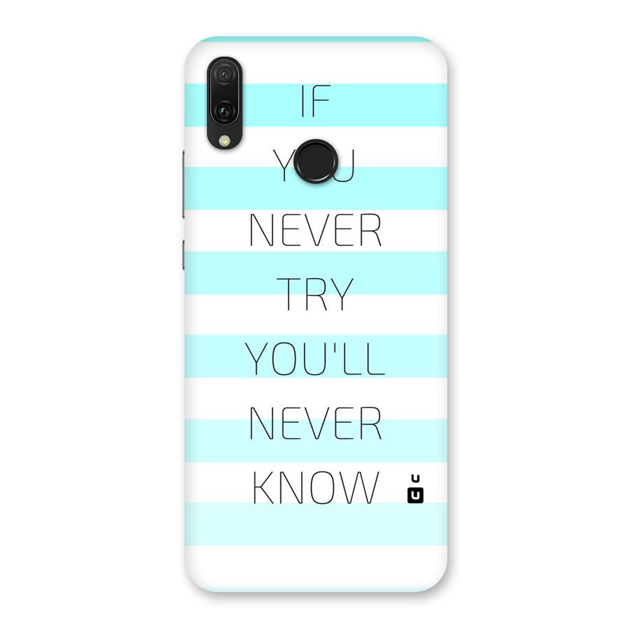 Try Know Back Case for Huawei Y9 (2019)