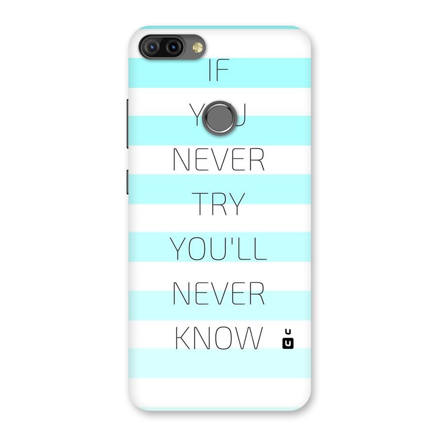 Try Know Back Case for Infinix Hot 6 Pro