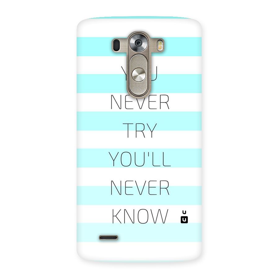 Try Know Back Case for LG G3
