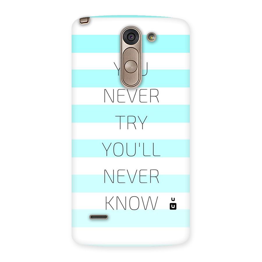 Try Know Back Case for LG G3 Stylus