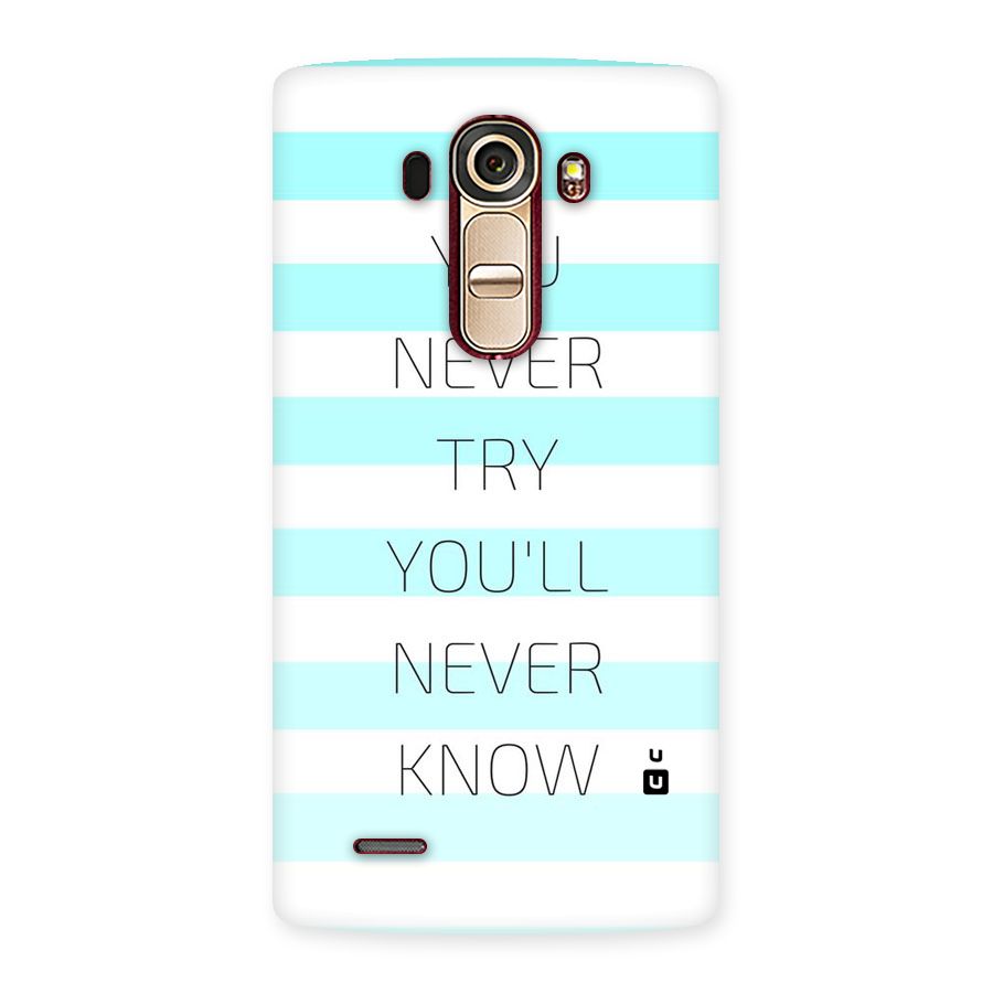 Try Know Back Case for LG G4