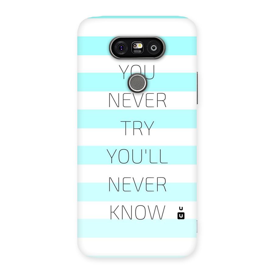 Try Know Back Case for LG G5