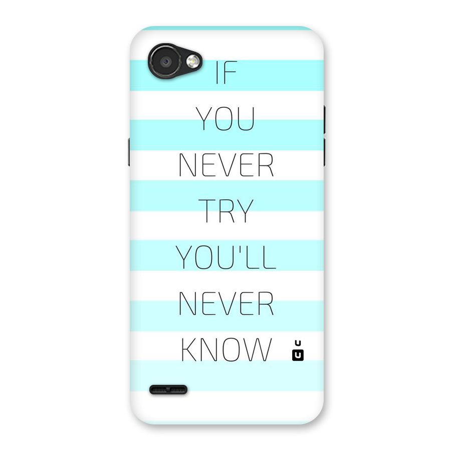 Try Know Back Case for LG Q6