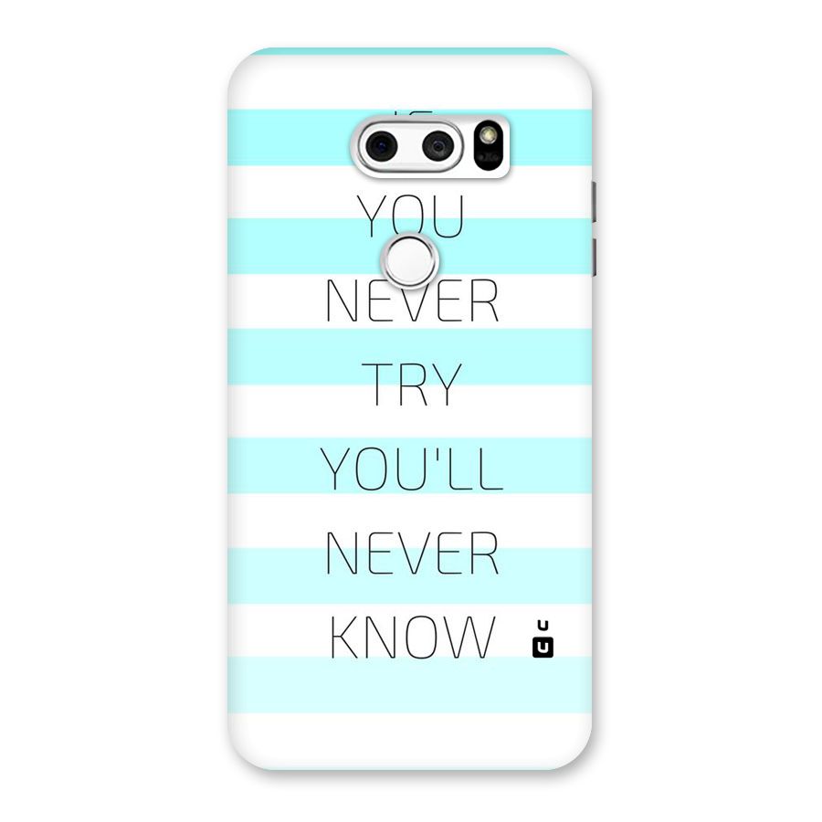 Try Know Back Case for LG V30