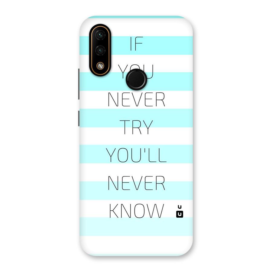 Try Know Back Case for Lenovo A6 Note