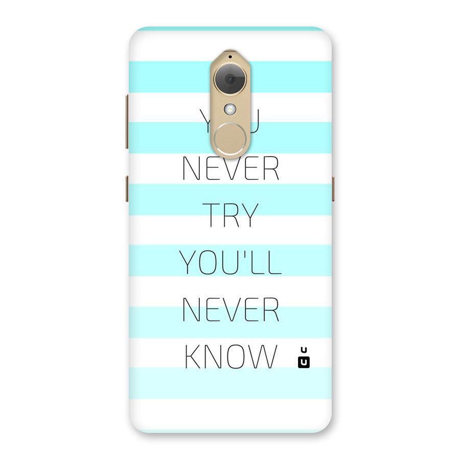 Try Know Back Case for Lenovo K8