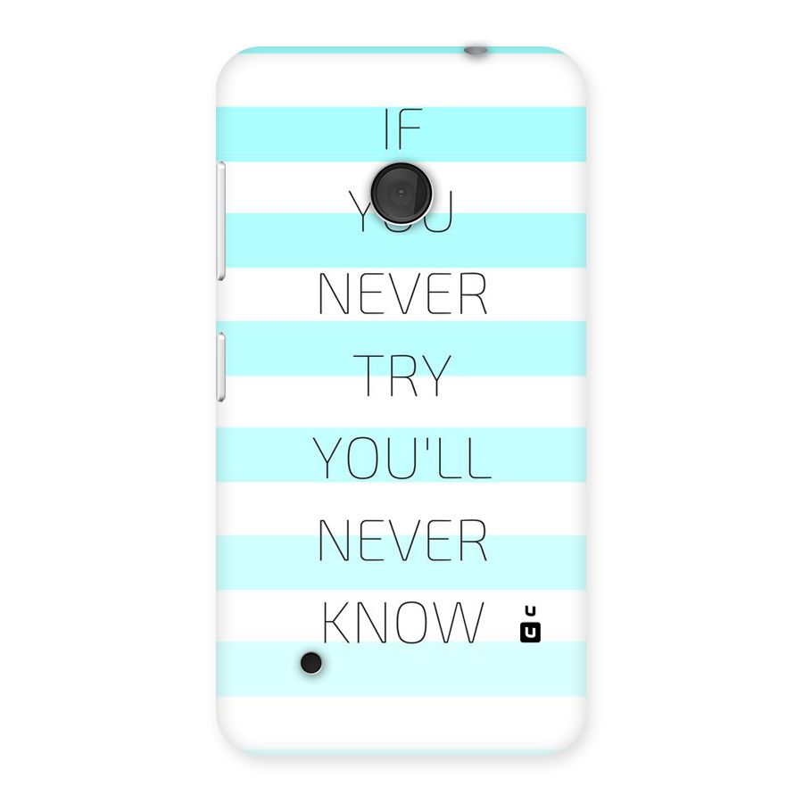 Try Know Back Case for Lumia 530