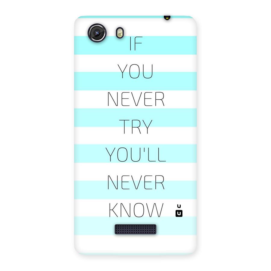 Try Know Back Case for Micromax Unite 3