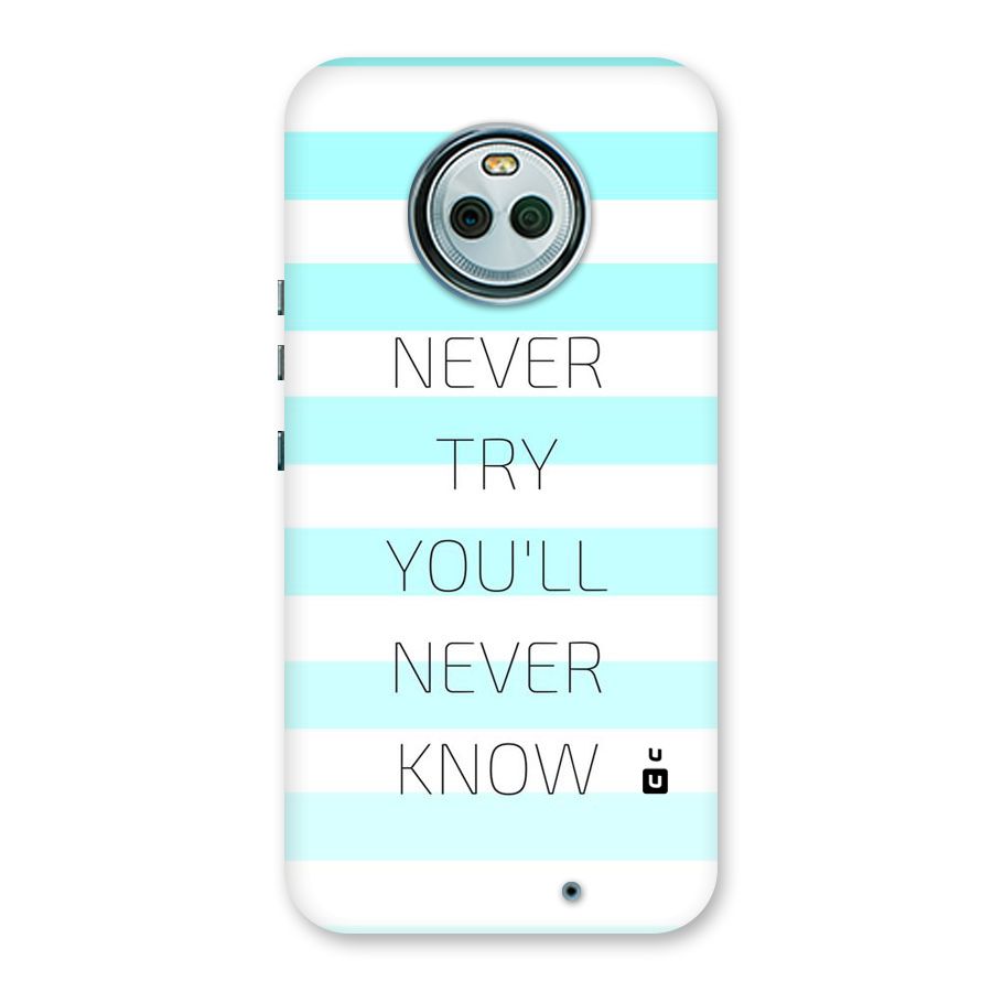Try Know Back Case for Moto X4