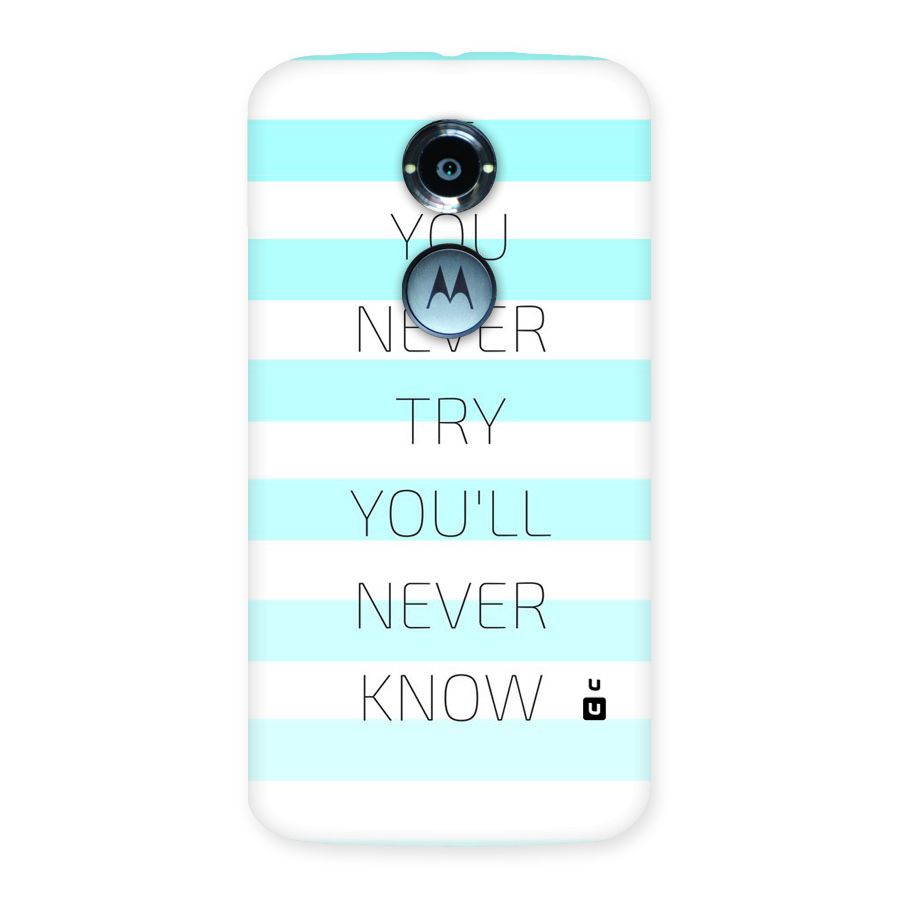 Try Know Back Case for Moto X 2nd Gen