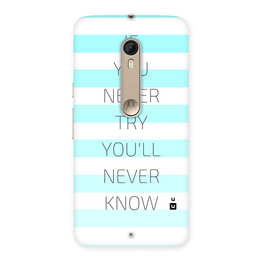 Try Know Back Case for Motorola Moto X Style