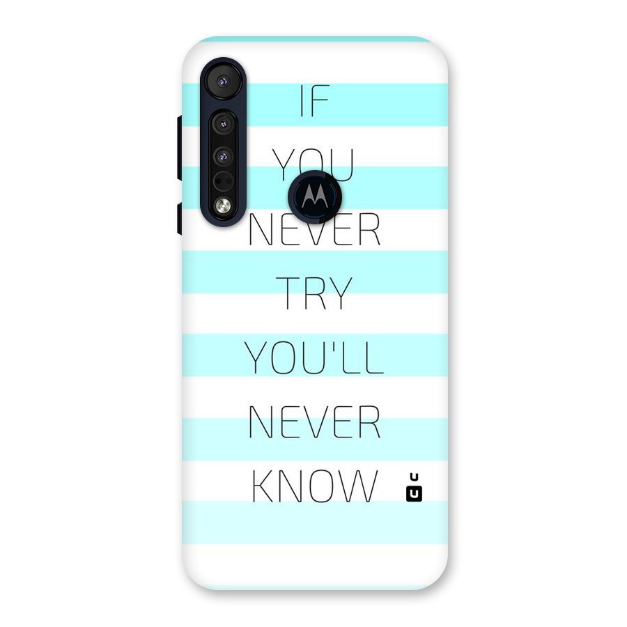 Try Know Back Case for Motorola One Macro