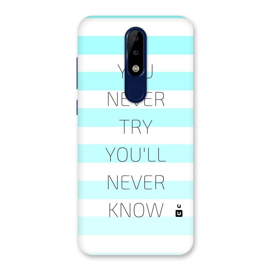 Try Know Back Case for Nokia 5.1 Plus