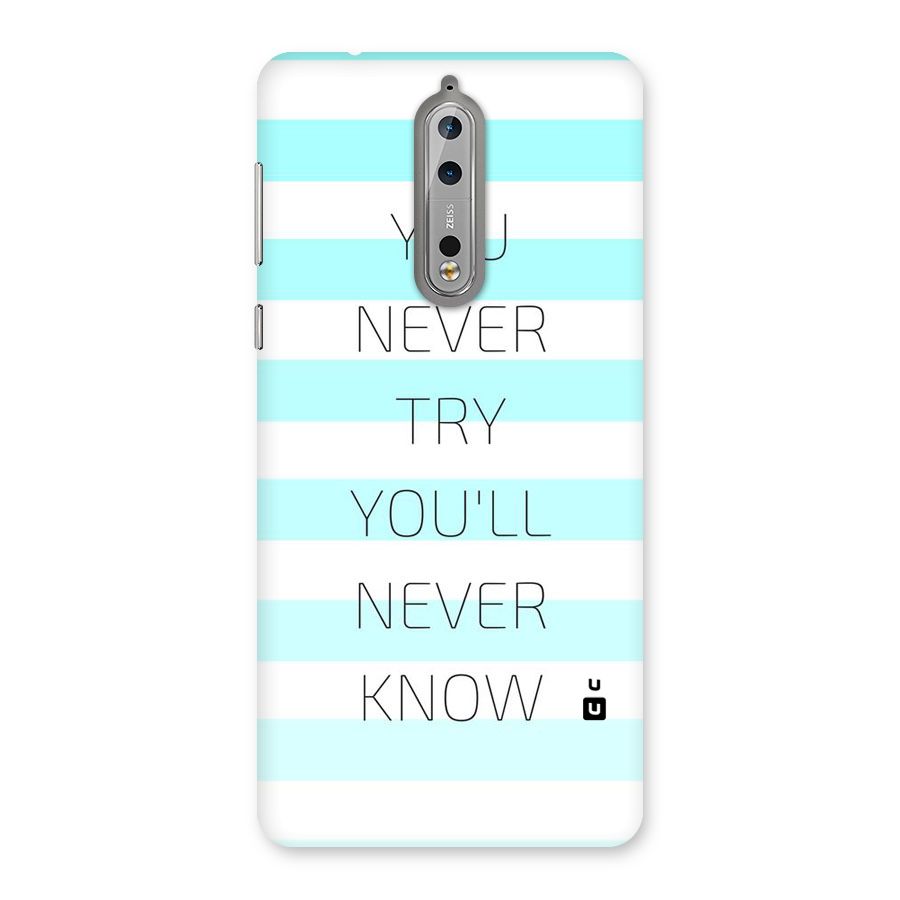 Try Know Back Case for Nokia 8