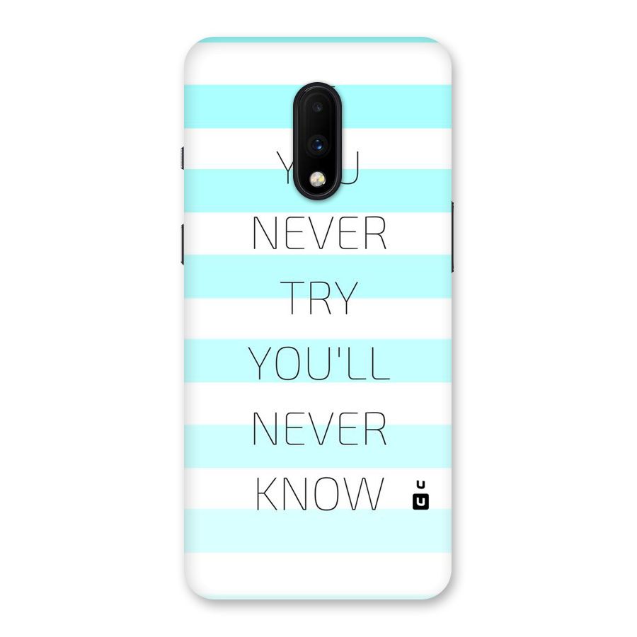 Try Know Back Case for OnePlus 7