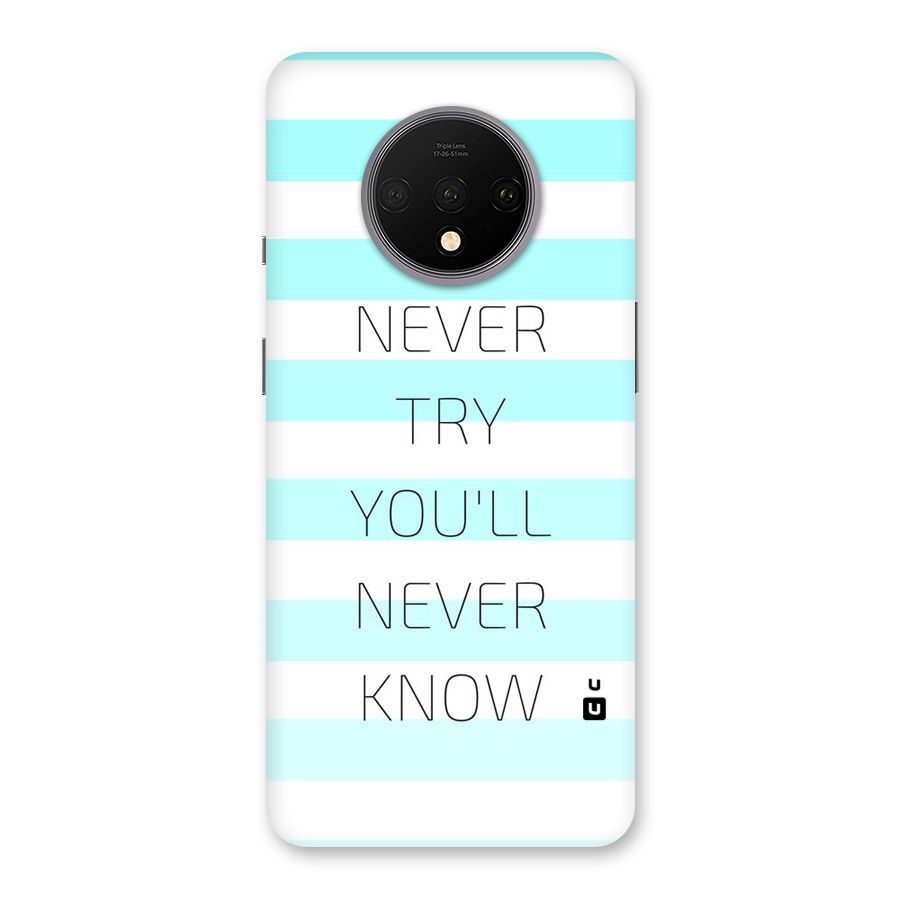 Try Know Back Case for OnePlus 7T