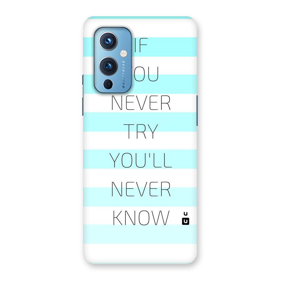 Try Know Back Case for OnePlus 9