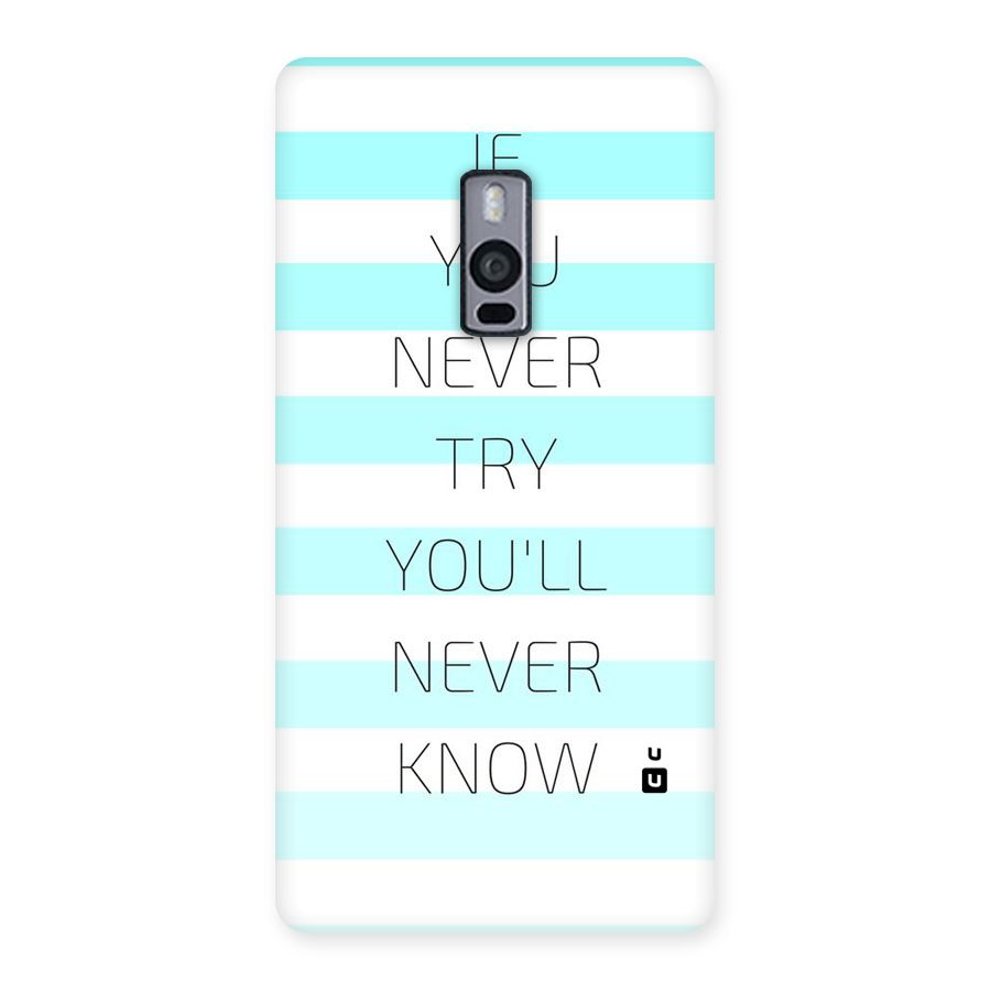 Try Know Back Case for OnePlus Two