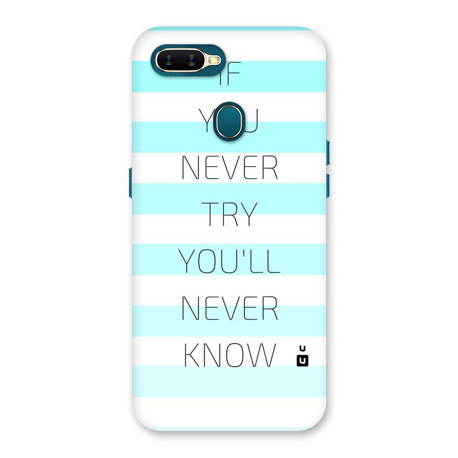 Try Know Back Case for Oppo A11k