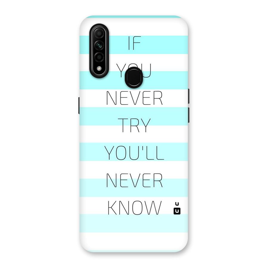 Try Know Back Case for Oppo A31