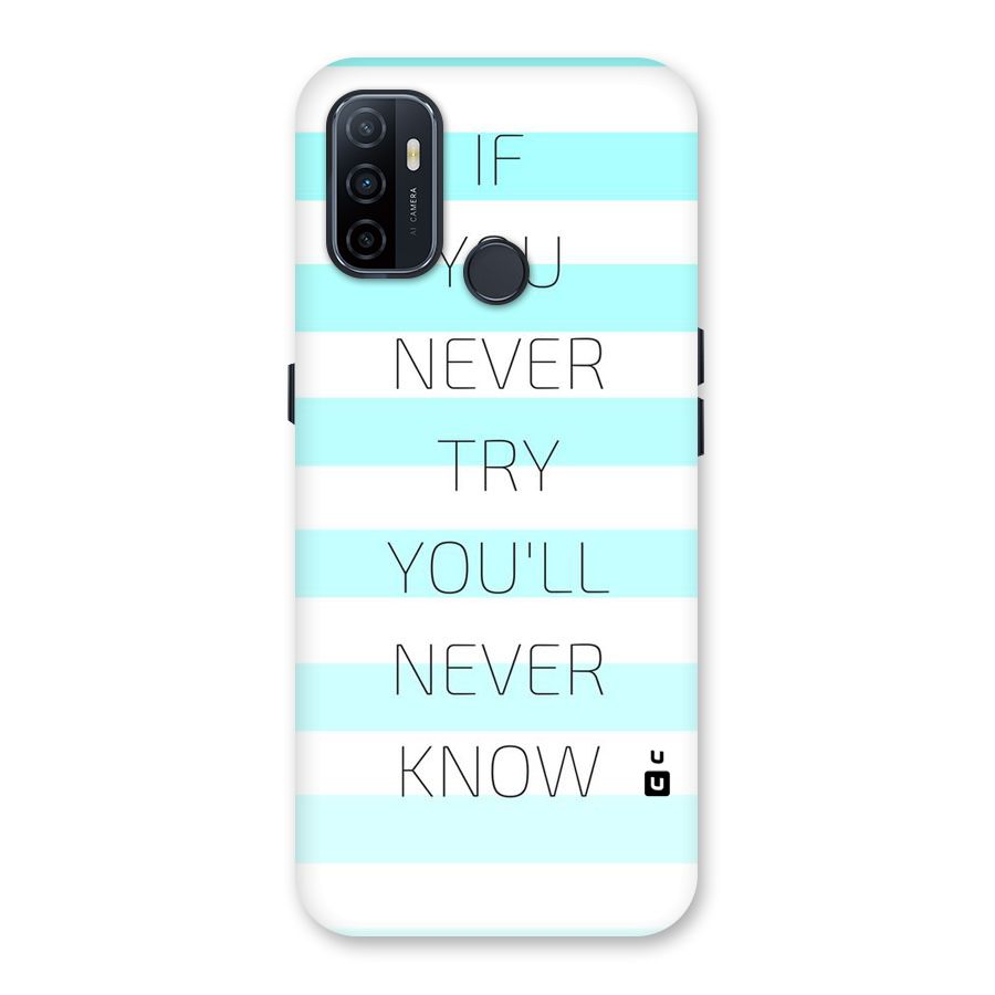 Try Know Back Case for Oppo A32