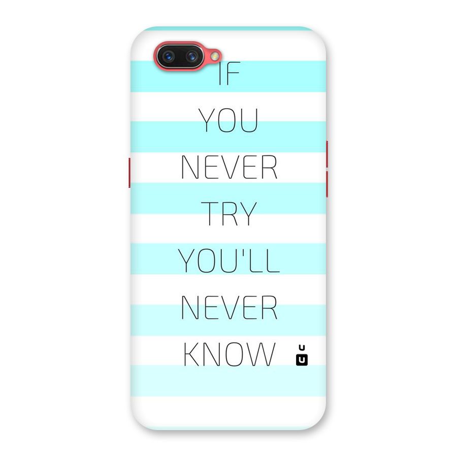 Try Know Back Case for Oppo A3s