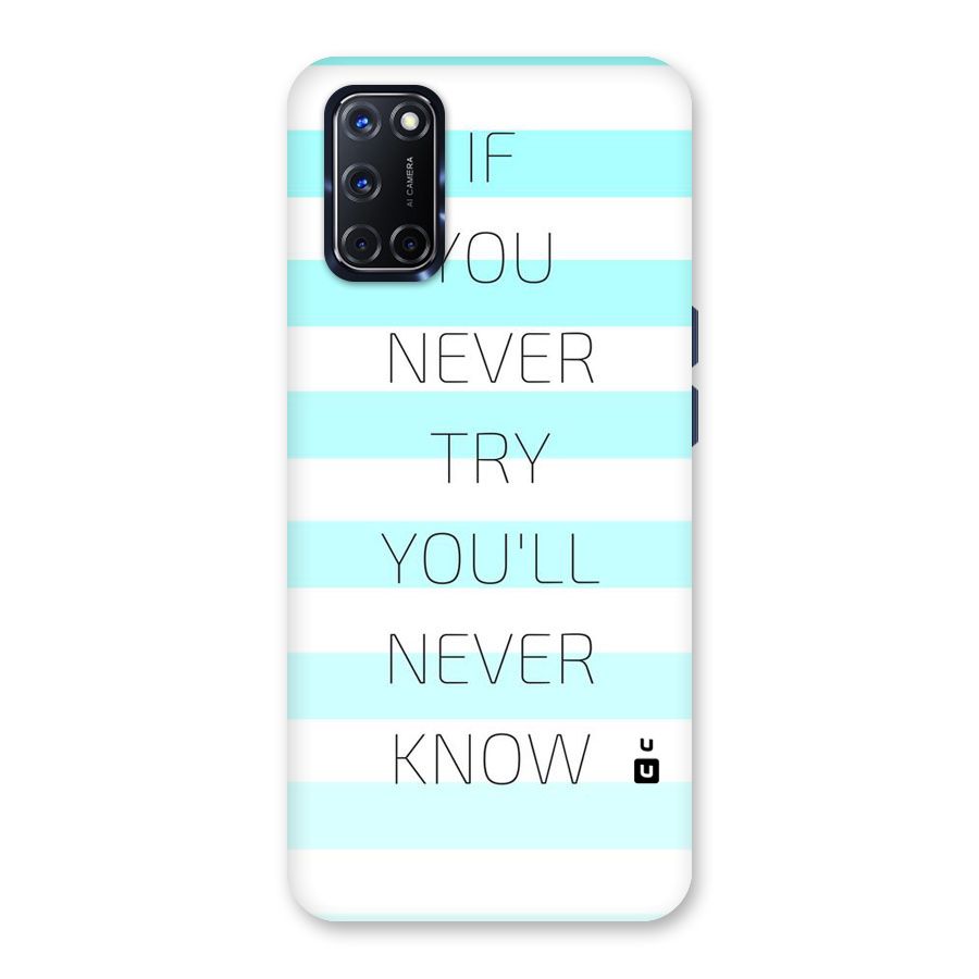 Try Know Back Case for Oppo A52