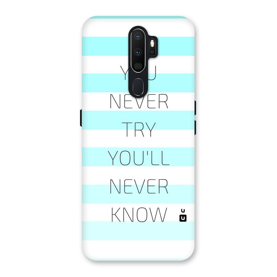 Try Know Back Case for Oppo A5 (2020)