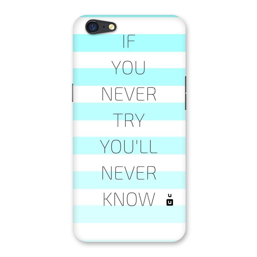 Try Know Back Case for Oppo A71