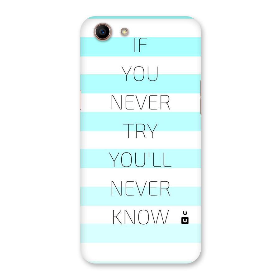 Try Know Back Case for Oppo A83 (2018)