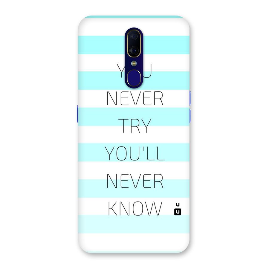 Try Know Back Case for Oppo A9