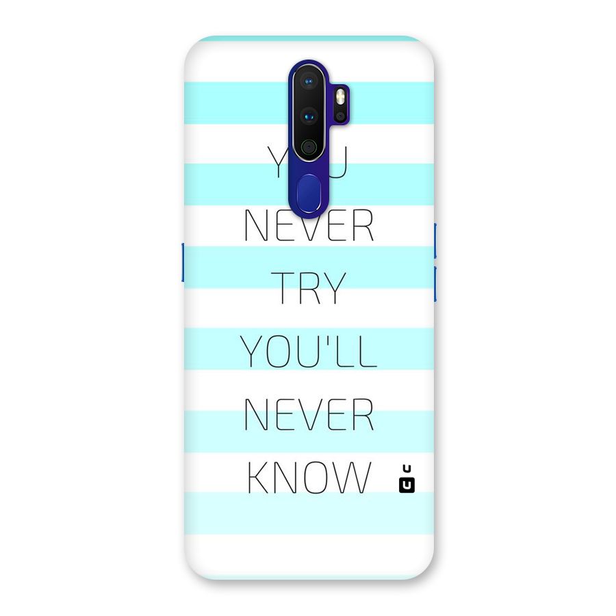 Try Know Back Case for Oppo A9 (2020)