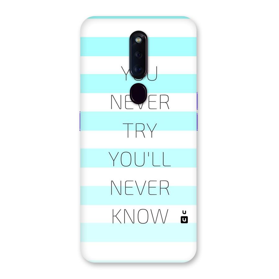 Try Know Back Case for Oppo F11 Pro