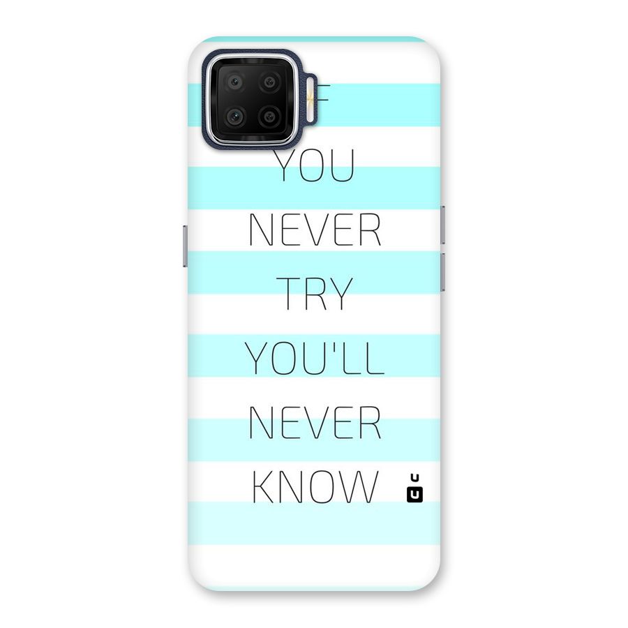 Try Know Back Case for Oppo F17
