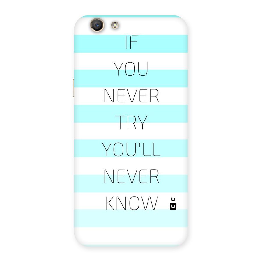 Try Know Back Case for Oppo F1s