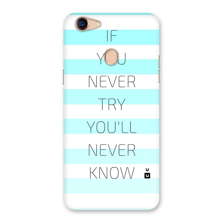 Try Know Back Case for Oppo F5