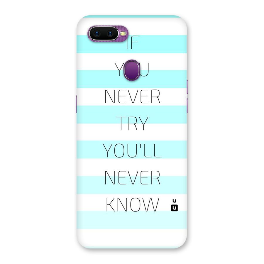 Try Know Back Case for Oppo F9