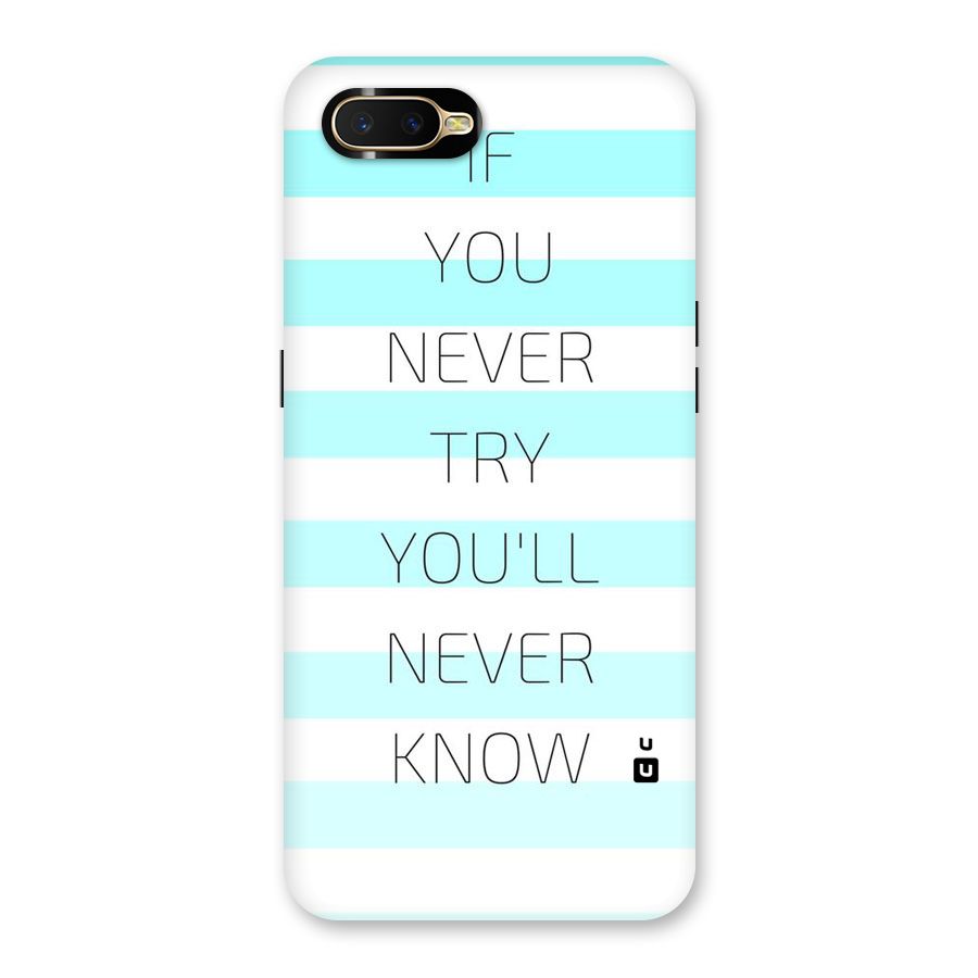 Try Know Back Case for Oppo K1