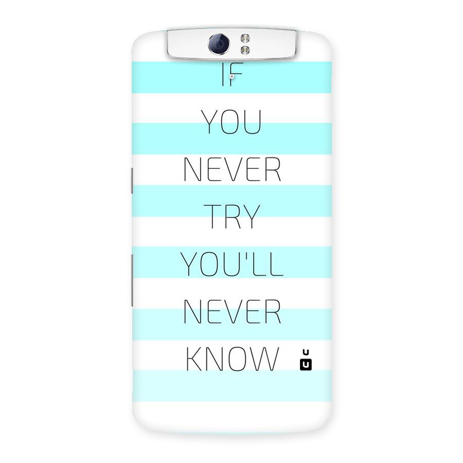 Try Know Back Case for Oppo N1