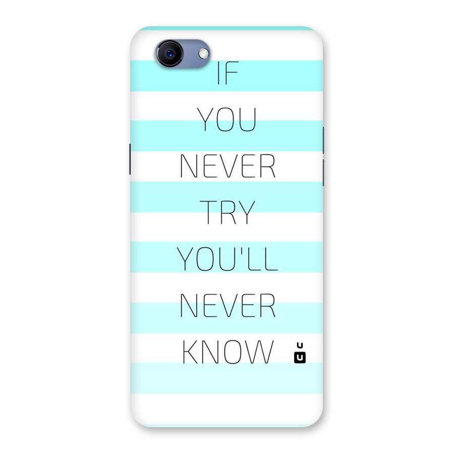 Try Know Back Case for Oppo Realme 1