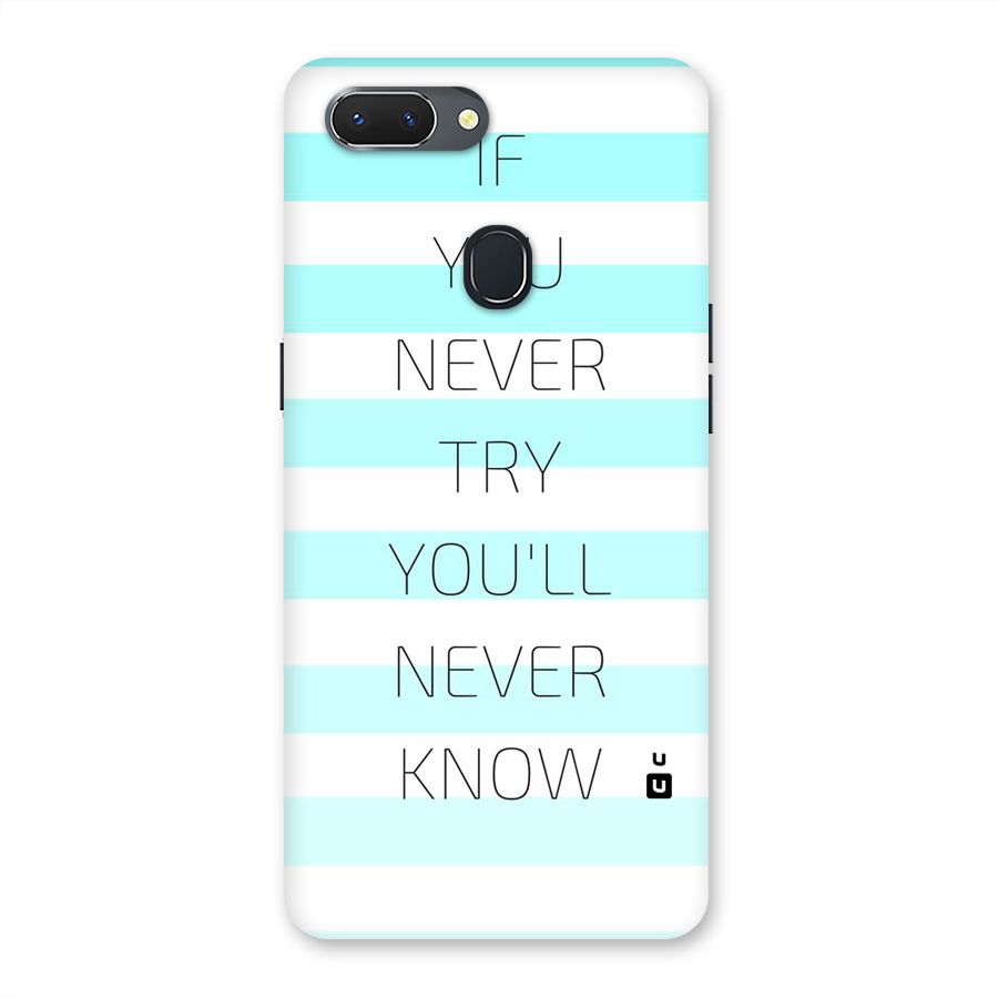 Try Know Back Case for Oppo Realme 2